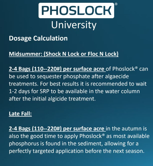 shock herbicide Phoslock | Algae Preventer