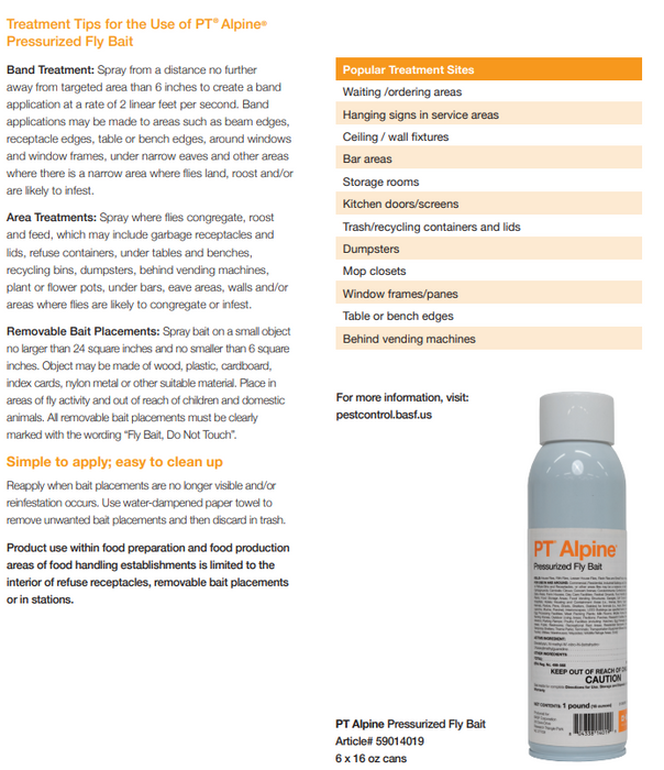 PT Alpine Pressurized Fly Bait