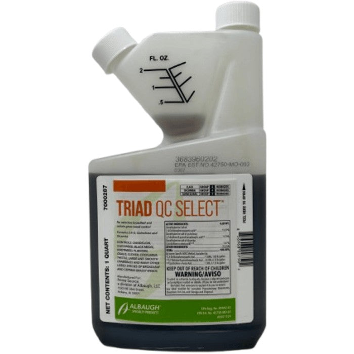 bayer advanced brand three way herbicide Triad QC | Quinclorac, 24D, and Dicamba
